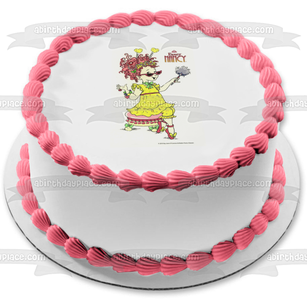 Fancy Nancy World Edible Cake Topper Image ABPID03818