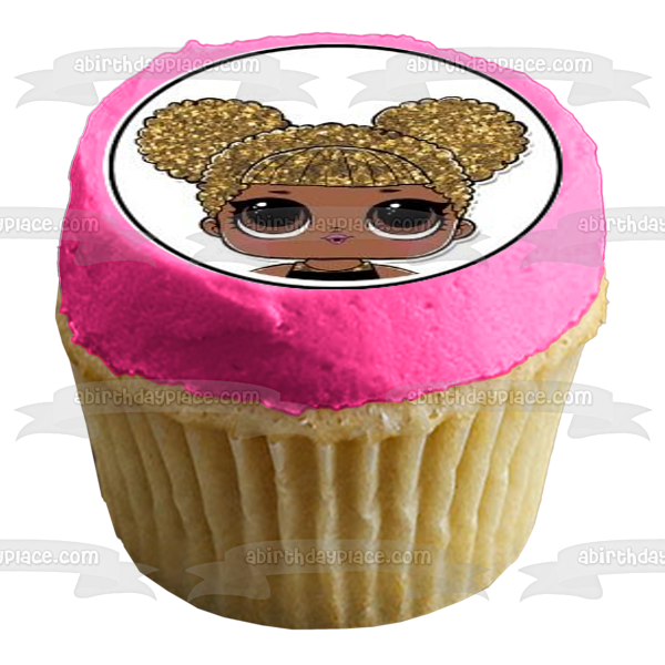 LOL. Surprise Queen Bee Splash Queen Glitter and Glitter Queen Edible Cupcake Topper Images ABPID05748