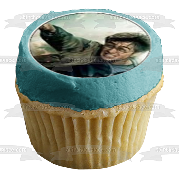 Harry Potter Hermione Granger Ron Weasley Serverus Snape and Draco Malfoy Edible Cupcake Topper Images ABPID06156
