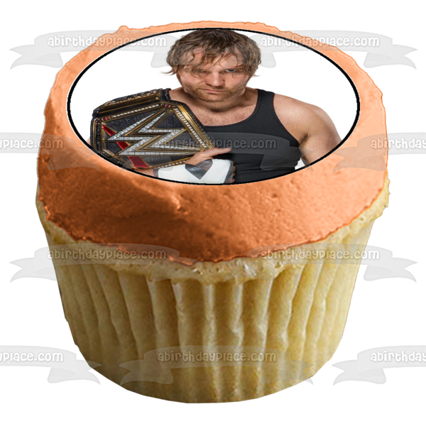 World Wrestling Entertainment Roman Reigns Brock Lesnar and Aj Styles Edible Cupcake Topper Images ABPID07296