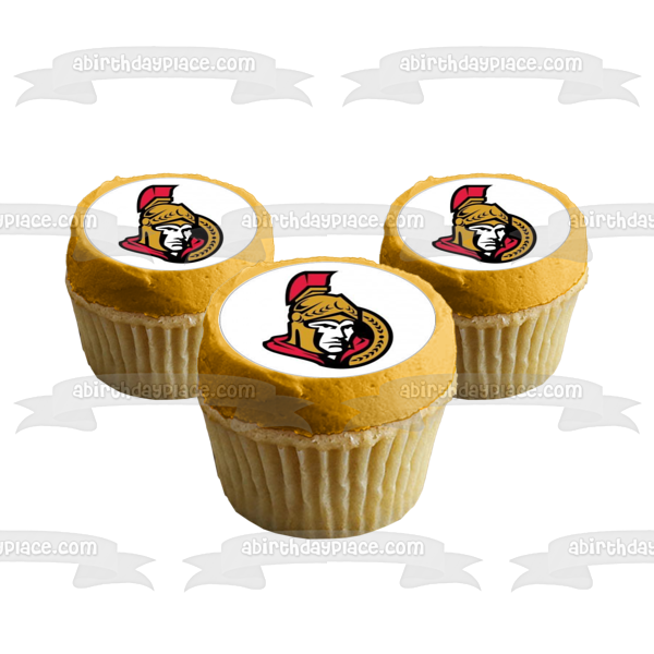 Ottawa Senators Logo NHL National Hockey League Edible Cupcake Topper Images ABPID08507