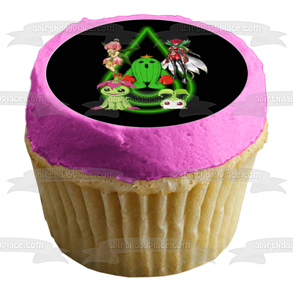 Digimon Agumon Gatomon Palmon Gabumon Edible Cupcake Topper Images ABPID14795