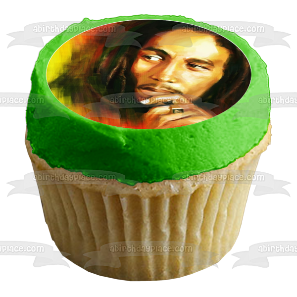 Bob Marley Assorted Pictures Edible Cupcake Topper Images ABPID49817