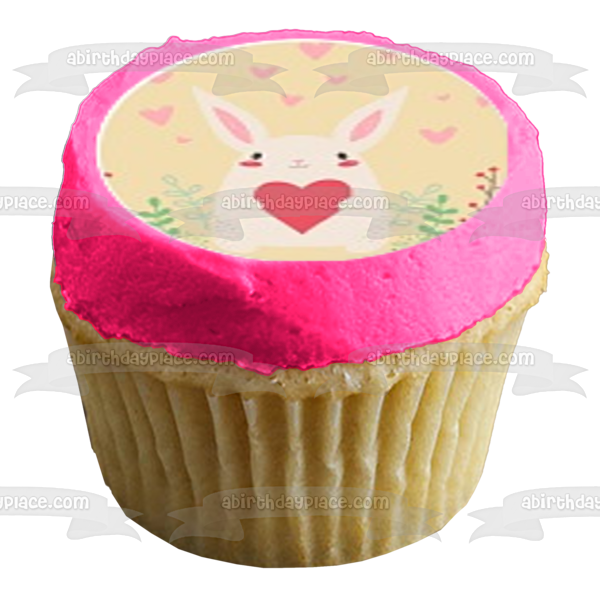 Feliz día de San Valentín, varios bichos lindos, corazones, adornos comestibles para cupcakes, imágenes ABPID50845 