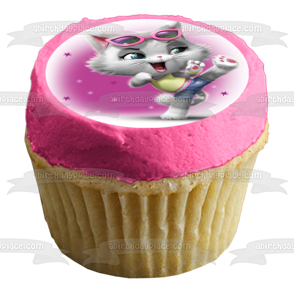 44 Cats Lampo Milday Meatball Pilou Assorted Pictures Poses Edible Cupcake Topper Images ABPID50936