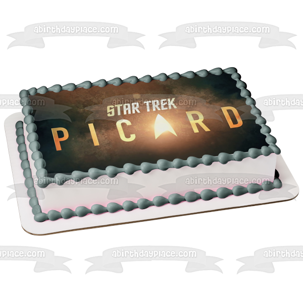 Star Trek Picard Logo Edible Cake Topper Image ABPID53652