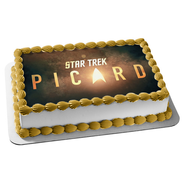 Star Trek Picard Logo Edible Cake Topper Image ABPID53652