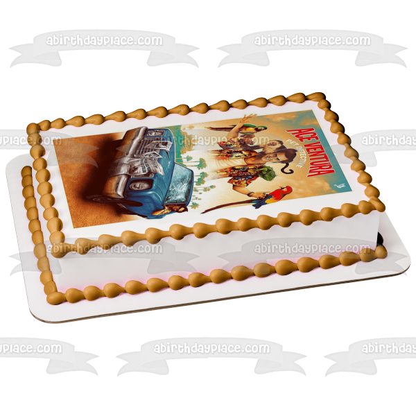 Ace Ventura Pet Detective Movie Poster Jim Carrey Edible Cake Topper Image ABPID53663