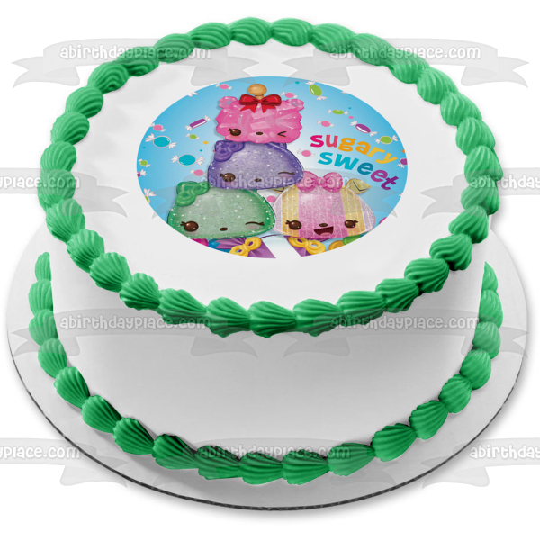 Num Noms Sugary Sweet Assorted Characters and Candy Edible Cake Topper Image ABPID03937