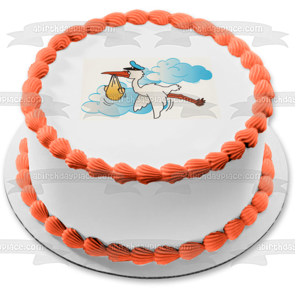 Baby Shower Stor Kand a  Baby In the Clouds Edible Cake Topper Image ABPID03953