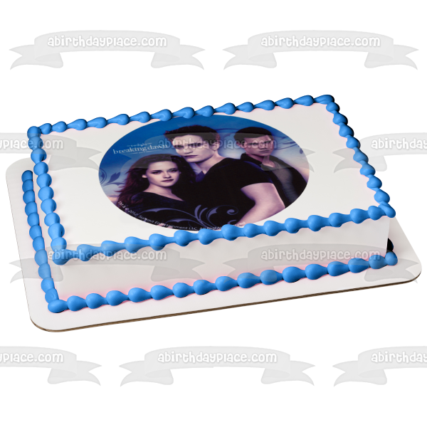 Twilight Breaking Dawn Bella Edward and Jacob Edible Cake Topper Image ABPID03969