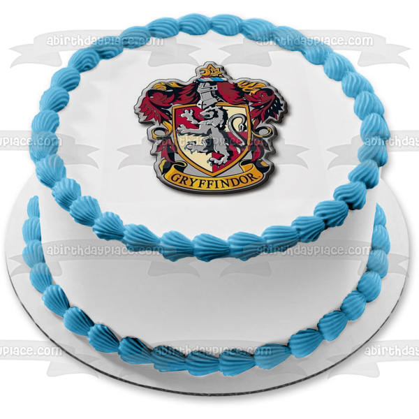 Harry Potter House Gryffindor Crest Edible Cake Topper Image ABPID04056