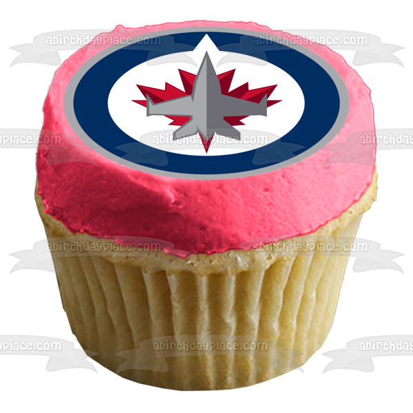 Winnipeg Jets Professional Ice Hockey Team Logo Edible Cake Topper Image ABPID04065