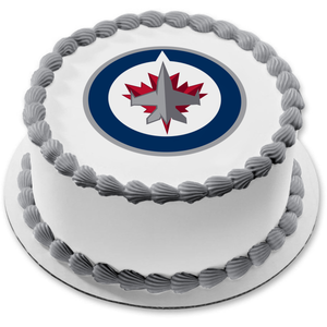 Winnipeg Jets Professional Ice Hockey Team Logo Edible Cake Topper Image ABPID04065
