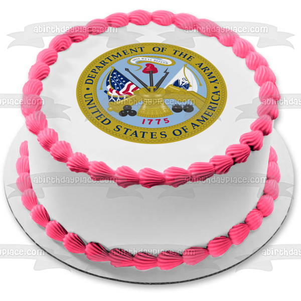 Department of the Army This We'll Defend Edible Cake Topper Image ABPID04080