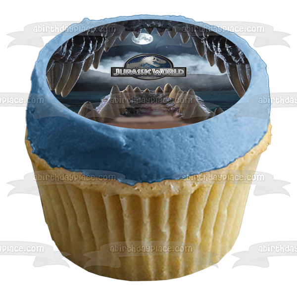 Jurassic World Indominus Rex Dinosaur Jaws Edible Cake Topper Image ABPID04135