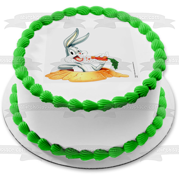 Looney Toons Bugs Bunny Carrot What's Up Doc Edible Cake Topper Image ABPID04156
