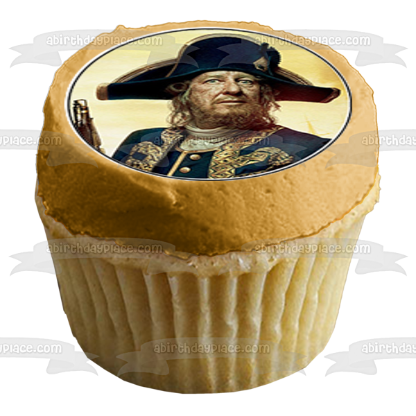 Pirates of the Carribean On Stranger Tides Captain Jack Sparrow and Angelica Edible Cupcake Topper Images ABPID03195
