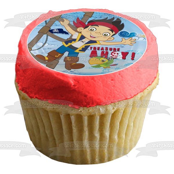 Jake and the Never Land Pirates Treasure Ahoy! Edible Cake Topper Image ABPID00004