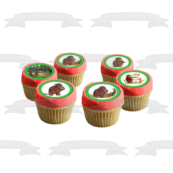 The Gruffalo Mouse Fox Owl and a  Snake Edible Cupcake Topper Images ABPID04151