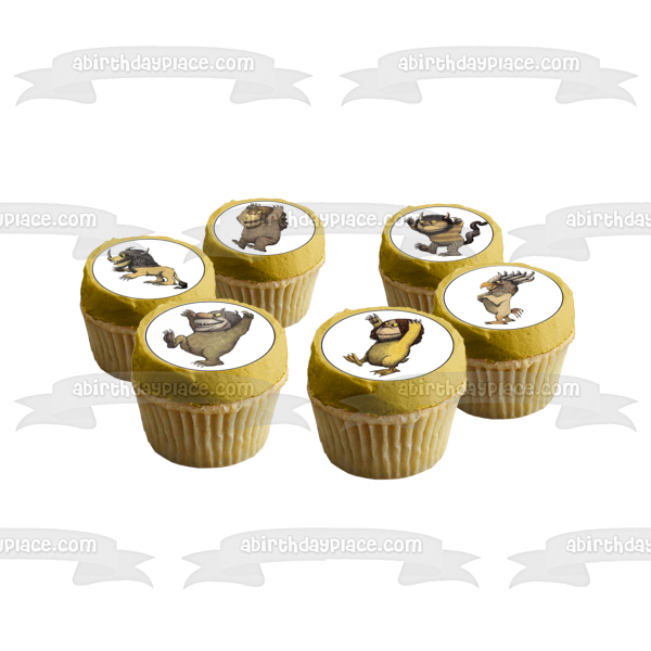 Where the Wild Things Are Assorted Monsters Disney Edible Cupcake Topper Images ABPID50944