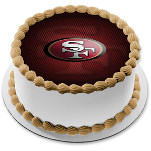 San Francisco 49ers Professional American Football NFL Edible Cake Topper Image ABPID04257