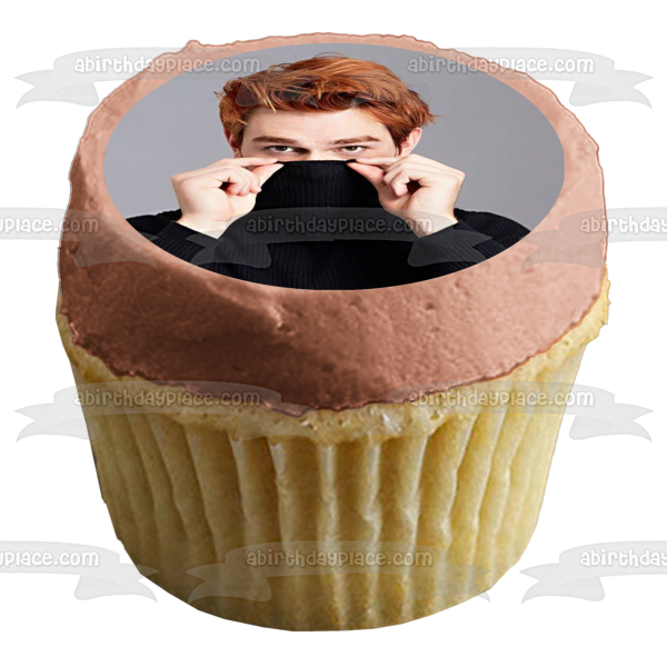 Riverdale Archie Andrews Kj Apa Grey Background Edible Cake Topper Image ABPID11364
