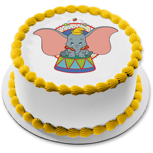 Imagen de decoración comestible para tarta de malabares de Dumbo Circus ABPID04365 