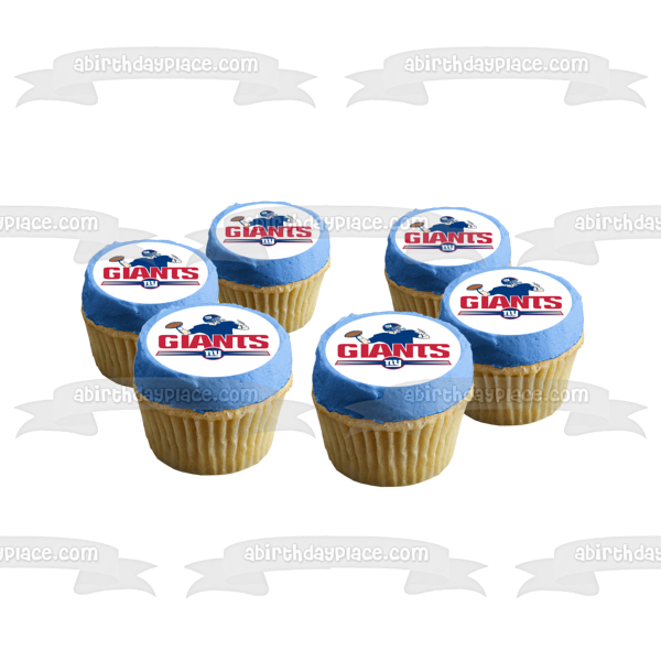 New York Giants Current Logo NFL Edible Cake Topper Image ABPID06312