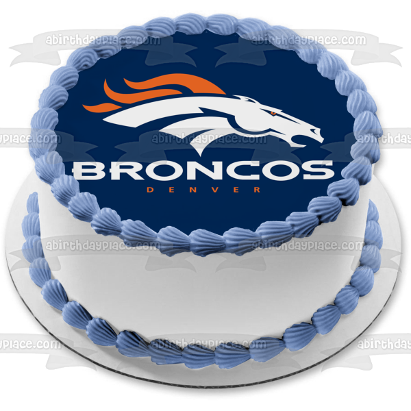 Denver Broncos Professional American Football Denver Colorado Edible Cake Topper Image ABPID04419