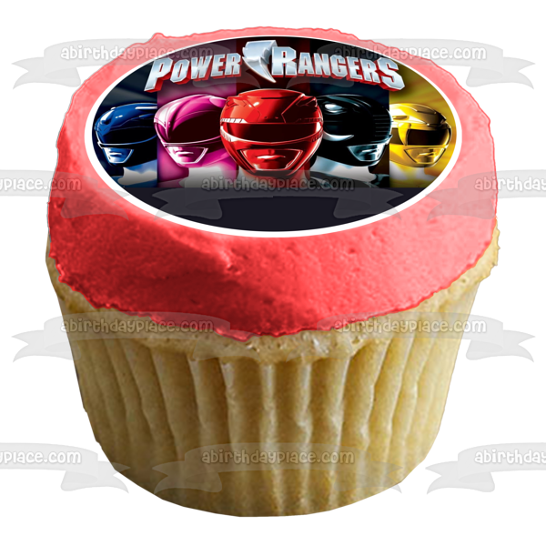 Power Rangers Single Source Jason Billy Trini Kimberly and Zach Edible Cake Topper Image ABPID06361