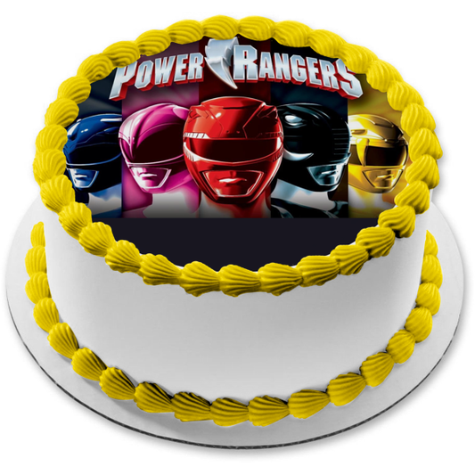 Power Rangers Fuente única Jason Billy Trini Kimberly y Zach Imagen comestible para decoración de tarta ABPID06361 