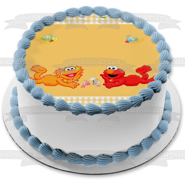 Sesame Street Elmo and Abby Cadabby Edible Cake Topper Image ABPID04464