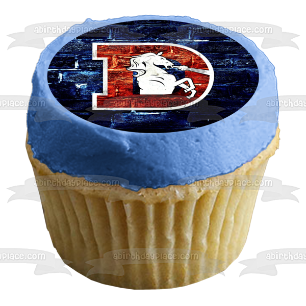 Denver Broncos Professional American Football Team Based In Denver Colorado Edible Cake Topper Image ABPID04473