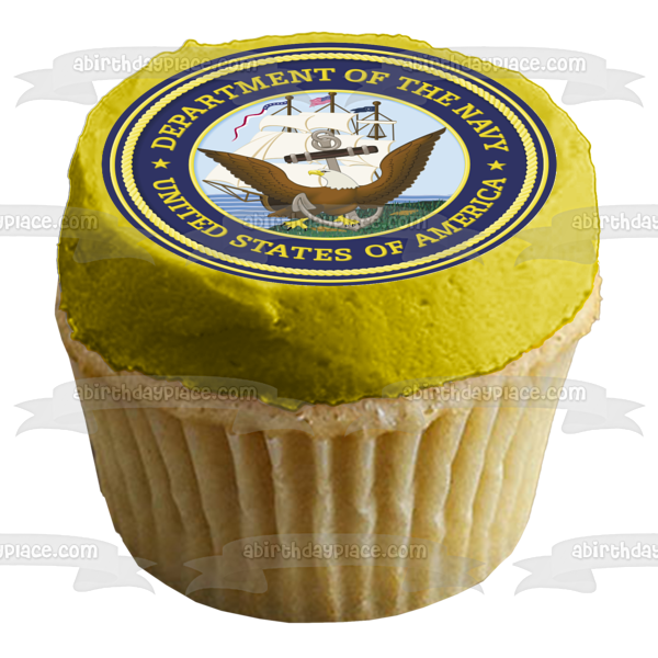 United States of America Department of the Navy Seal Edible Cake Topper Image ABPID06399