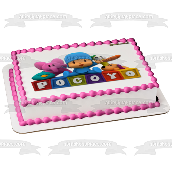 Pocoyo Pato Elly Loula and Sleepy Bird Edible Cake Topper Image ABPID06420