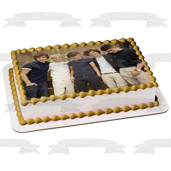 One Direction Niall Horan Liam Payne Harry Styles Louis Tomlinsonband and Zayn Malik Edible Cake Topper Image ABPID06435