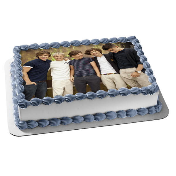 One Direction Niall Horan Liam Payne Harry Styles Louis Tomlinsonband and Zayn Malik Edible Cake Topper Image ABPID06435