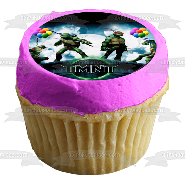 Teenage Mutant Ninja Turtles Tmnt Balloons Edible Cake Topper Image ABPID04574