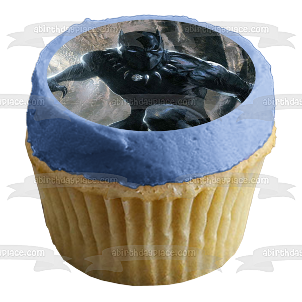 Black Panther Edible Cake Topper Image ABPID04594
