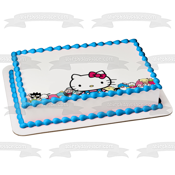 Hello Kitty and Friends My Melody and Badtz-Maru Edible Cake Topper Image ABPID06467