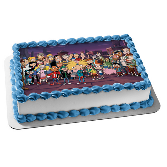 Hey Arnold Gerald Helga Eugene Phoebe and Harold Edible Cake Topper Image ABPID06469