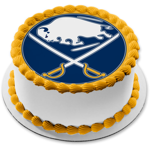 Buffalo Sabres Professional Ice Hockey Team Logo New York Edible Cake Topper Image ABPID04738