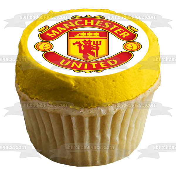 Manchester United Football Club Professional Soccer Logo Edible Cake Topper Image ABPID04817