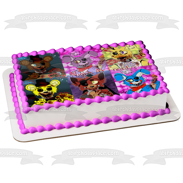 Five Nights at Freddy's (FNAF) Cake Topper Centerpiece - FNAF Party  Supplies