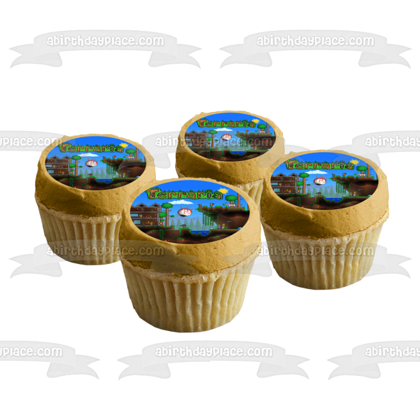 Terraria Re-Logic 505 Games Eye of Cthulhu Edible Cake Topper Image ABPID04825