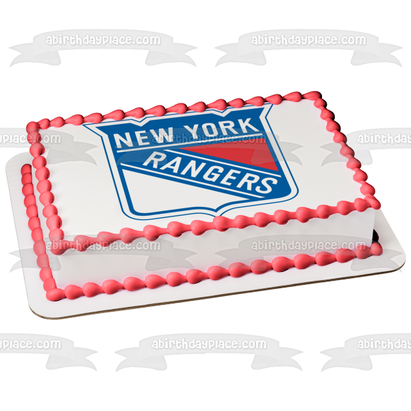 New York Rangers Professional Ice Hockey Team New York City Edible Cake Topper Image ABPID04840