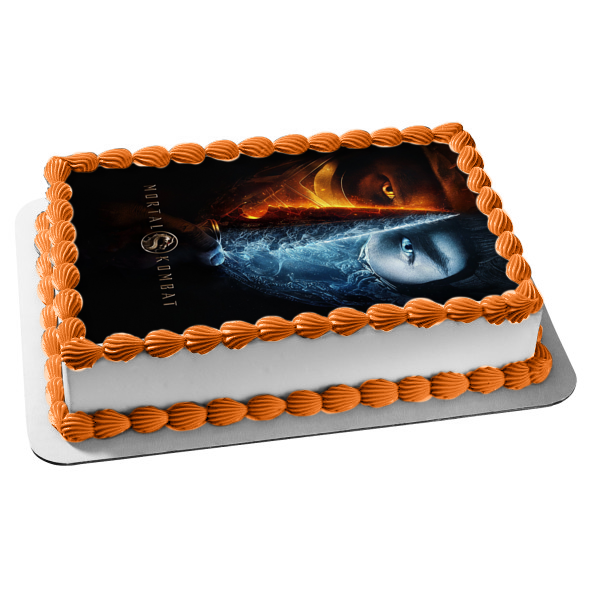 Mortal Kombat Movie Poster 2021 Edible Cake Topper Image ABPID53711