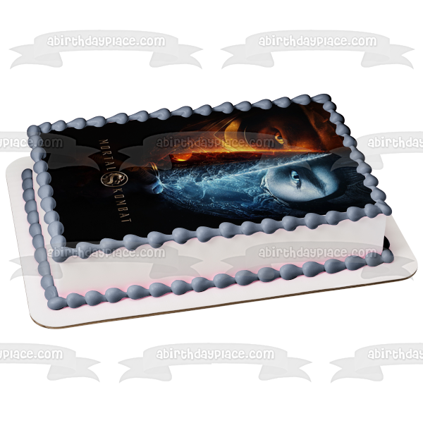 Mortal Kombat Movie Poster Edible Cake Topper Image ABPID53711