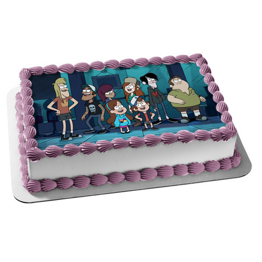 Gravity Falls Mabel Pines Dipper Pines and Wendy Edible Cake Topper Image ABPID07017